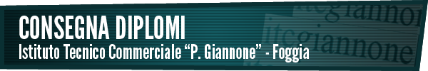 Consegna diplomi ITC "P. Giannone"